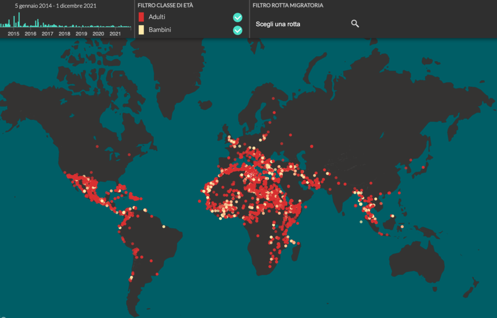 The map of migrants