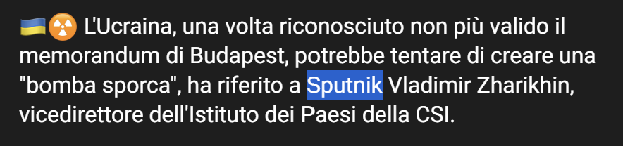 La propaganda russa sulla “bomba sporca” è nata prima della guerra