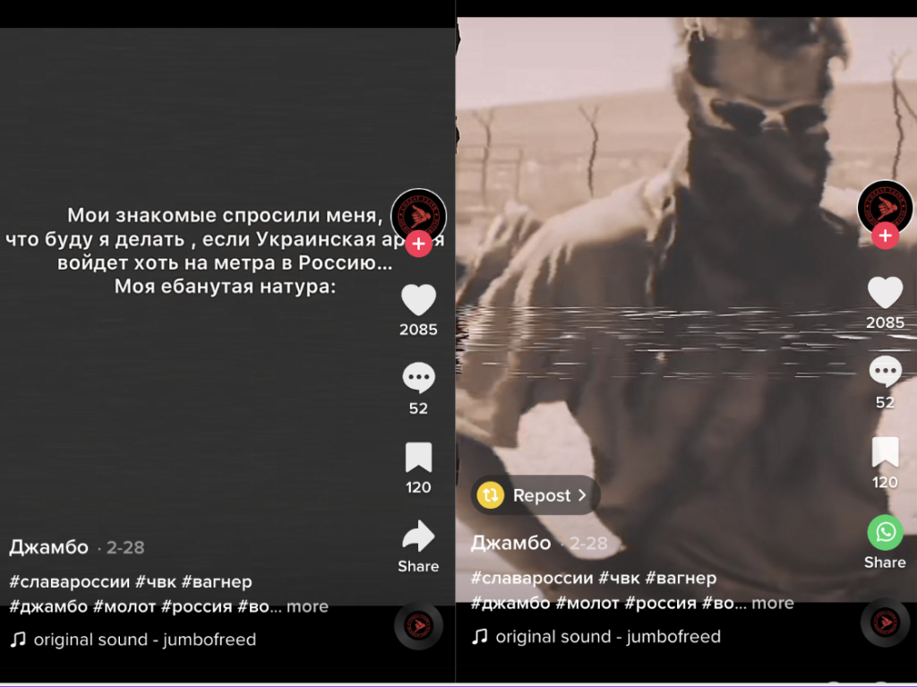 Un miliardo di visualizzazioni. Così i video di TikTok promuovono un gruppo di mercenari russi, nonostante le regole della piattaforma vietino i contenuti violenti