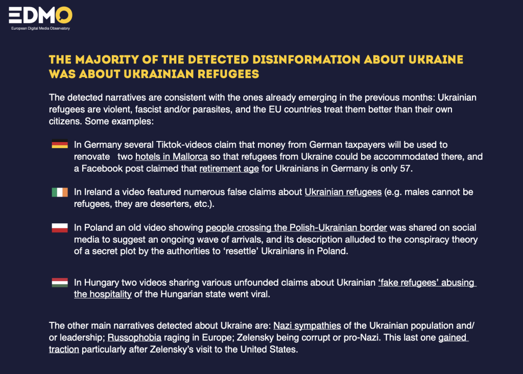 Muslim migrants and Ukrainian refugees in the disinformation's gunsight