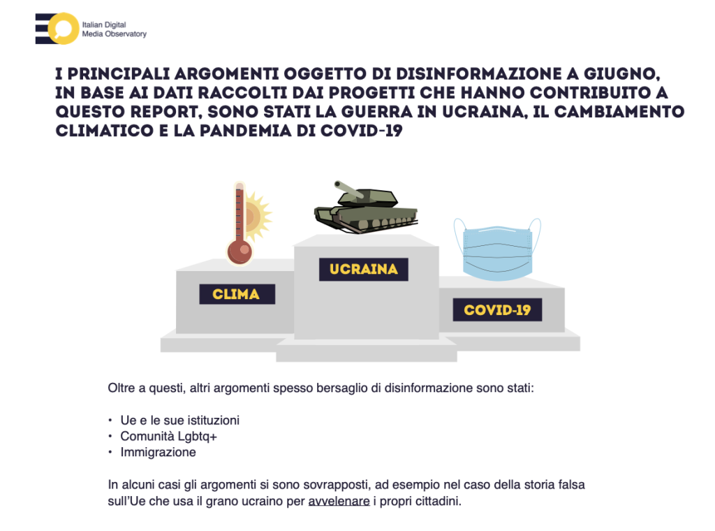 A giugno 2023 cresce la disinformazione sulla guerra in Ucraina e sull’Ue